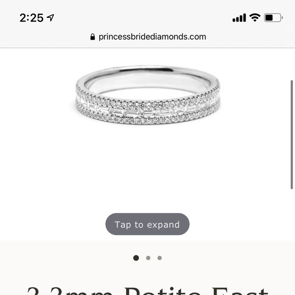 Baguette wedding band - Picture 6 of 6